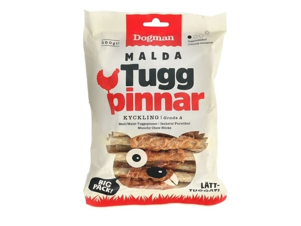 Dogman Tuggpinnar Malda Med Kyckling 30p 12,5cm 12,5cm
