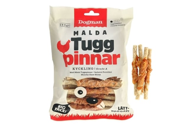 DOGMAN Munch tyggepinner med kylling 30p 12,5cm