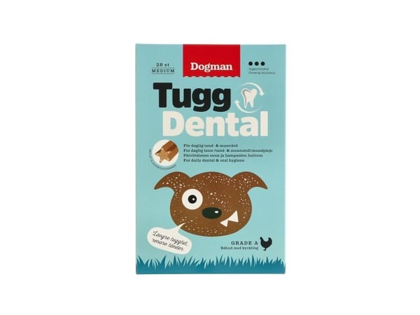 Dogman Tugg Dental Med Kyckling 28p 17,5cm 17,5cm