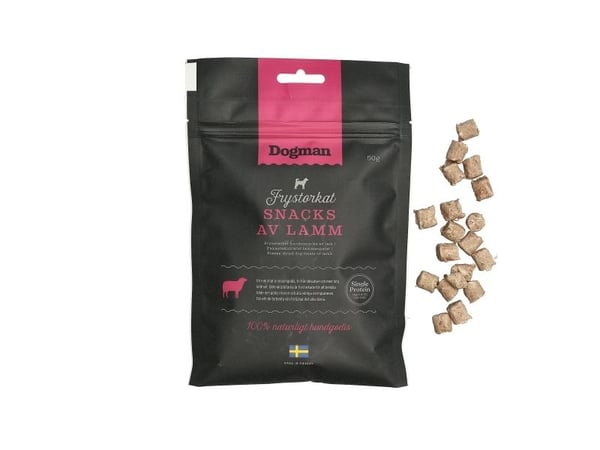Dogman Frystorkat Snacks Av Lamm 50g
