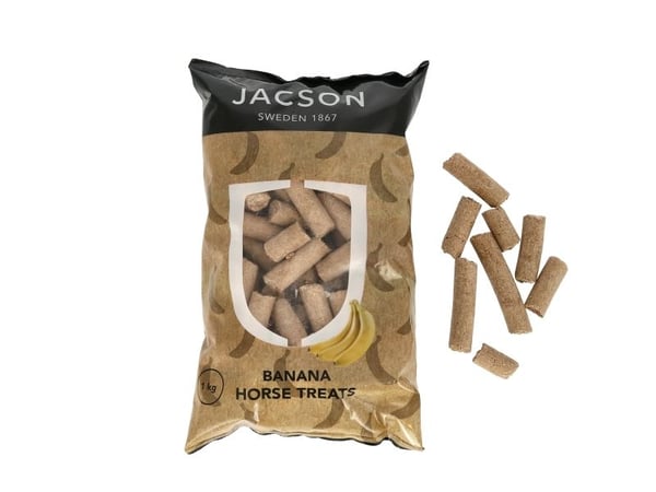 JACSON Hestegodbiter med banansmak 1 kg