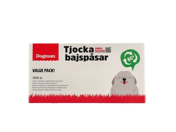 Dogman tjocka bajspåsar value pack 300st