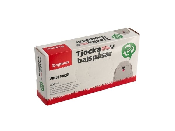 Dogman tjocka bajspåsar value pack 300st