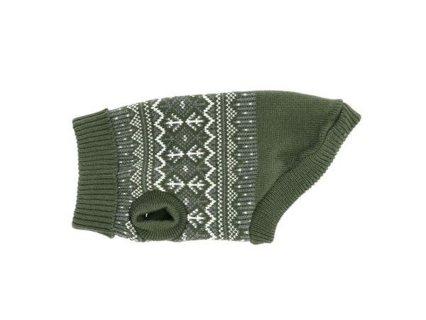 Dogman Stickad Hundtröja Iselin Grön 20cm