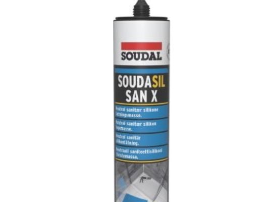 Soudasil San X sanitets silicone Ral 9016 300 ml