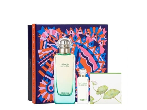 Hermès Un Jardin Sur le Nil EDT 100 ml + EDT MINI 7,5 ml + Soap 50 g (unisex)
