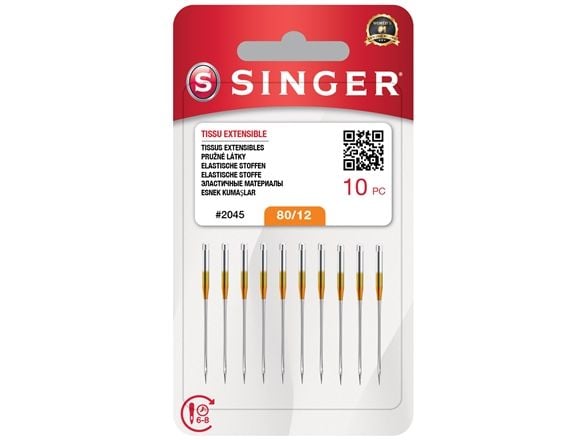 Singer SINGER nål N2045 -12/80 blister 10stk stretch