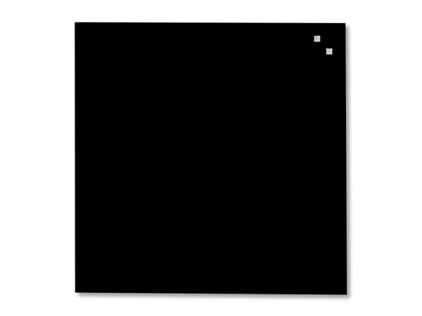 Magnetisk glastavle 45 x 45 cm sort