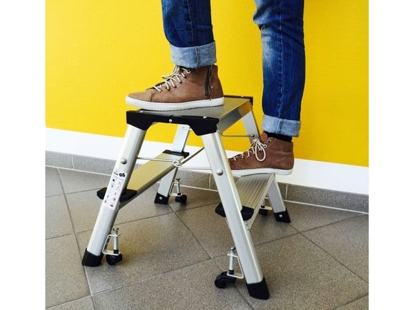 TWINCO TWIN MINI 6400 - Trinnstige - 2 trinn - 2 seksjoner - aluminium