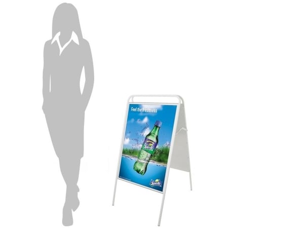 Street sign, Twinco Twin Light, 600x1010x60mm, hvid