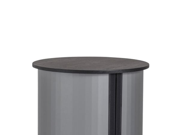 Mässbord TWIN rund svart