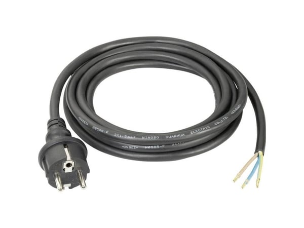 Sygonix SY-5045576 Strøm Tilslutningskabel Sort 3.00 m