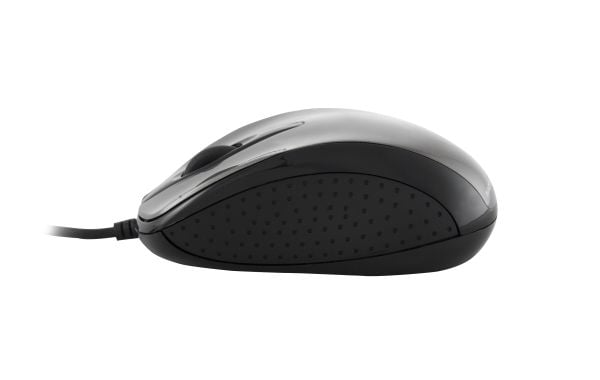 ModeCom MC-M4 - Mus - optisk - 3 knapper - kablet - USB - mørk grå