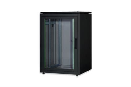 Digitus Unique DN-19 22U-8/8-B-1 - Rack skap - svart, RAL 9005 - 22U - 19"