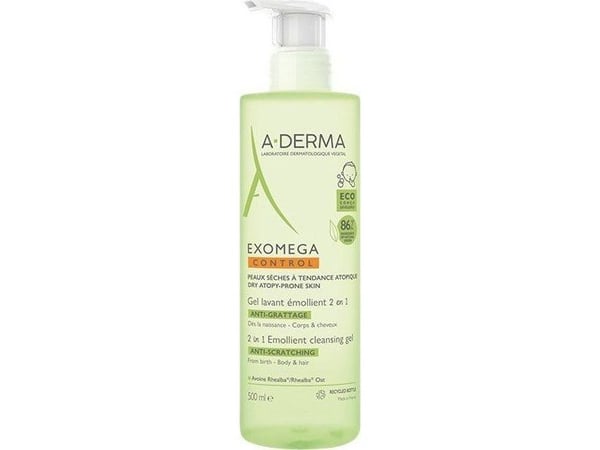 A-Derma Exomega Control Emollient Cleansing Gel 2 in 1 - - 500 ml