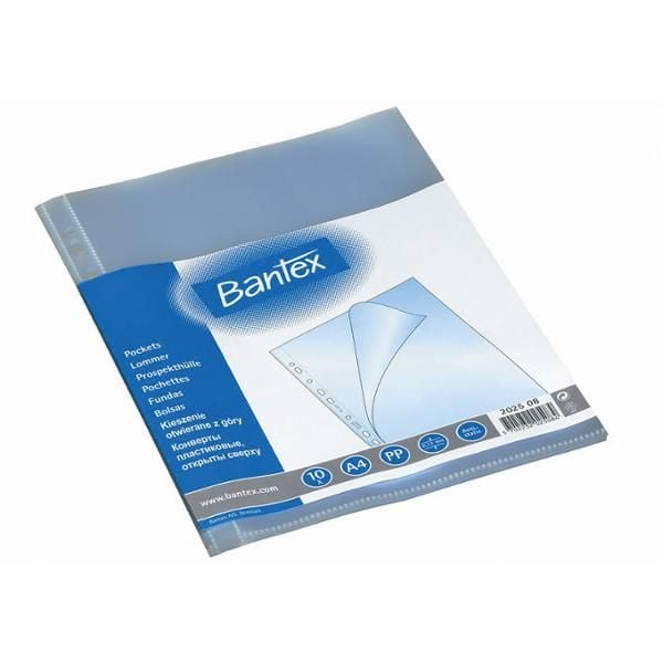 Plastlommer A4 Bantex PP 0,06 mm (100 stk.)