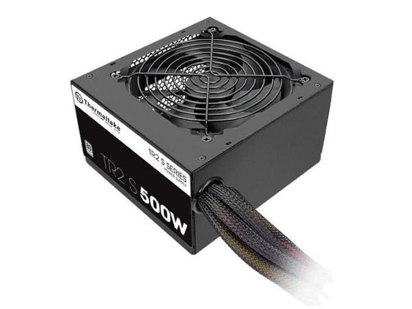 Thermaltake TR2 S 500W - Strømforsyning (intern) - ATX12V 2.3/ EPS12V - 80 PLUS - AC 230 V - 500 watt - aktiv PFC - Europa - svart