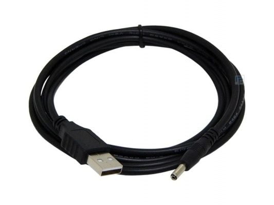 Cablexpert - USB/strøm-kabel - USB (kun strøm) (hann) til 3,5 x 1,0 mm DC-jakk (hann) - 1.8 m - svart