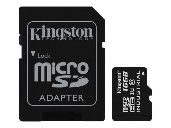 Kingston - Flashminnekort (microSDHC til SD-adapter inkludert) - 16 GB - UHS Class 1 / Class10 - microSDHC UHS-I