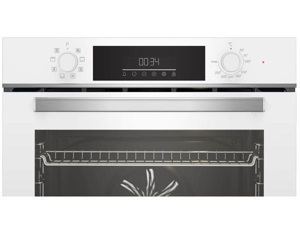 Beko BBIM14300WMS - Ovn - med dampfunksjon - innebygd - fordypning - bredde: 56 cm - dybde: 55 cm - høyde: 59 cm - med selvrens - Klasse A - hvit