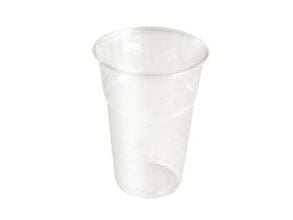 Plastglas 40 cl Ø95xH135 mm bioplast PLA klar, 50 st/fp