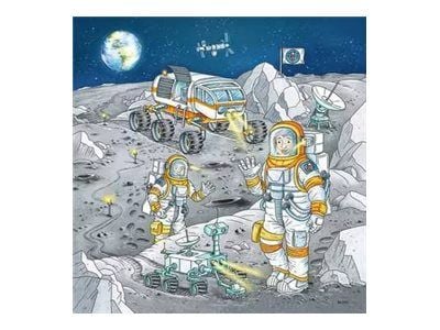 Ravensburger - Tom & Mia Go on a Space Mission - puslespill - 49 deler