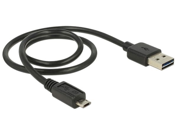 Delock EASY-USB - USB-kaapeli - Micro-USB Type B (han) til USB (han) - 50 cm