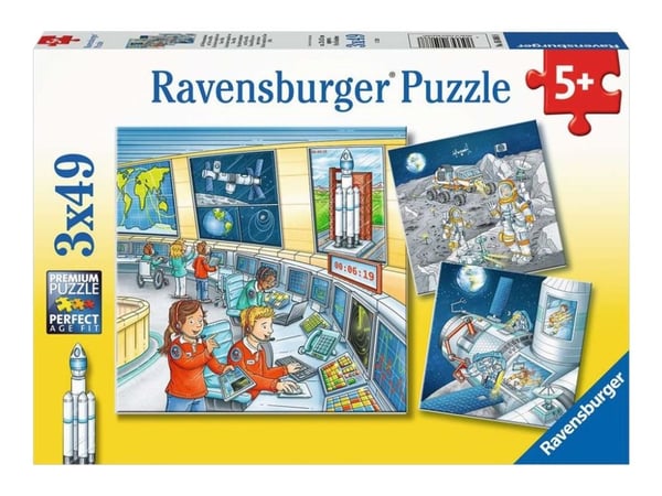 Ravensburger - Tom & Mia Go on a Space Mission - puslespill - 49 deler