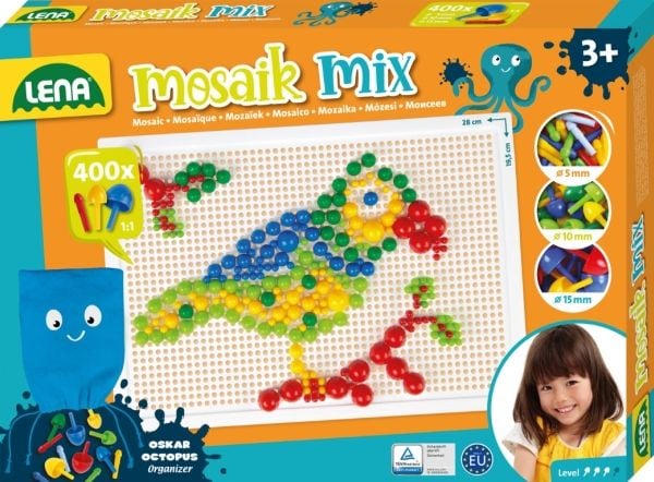 Lena 35594, 400 stykker, 3 år, Gutt/Jente, Barn, Plast, Flerfarget
