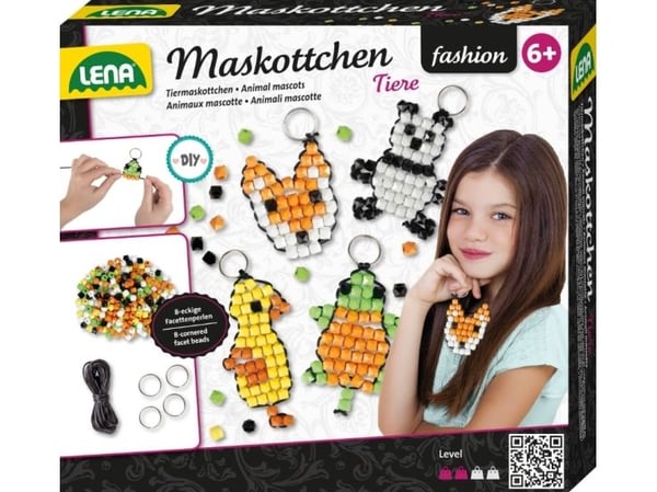 Mode maskot nyckelring set