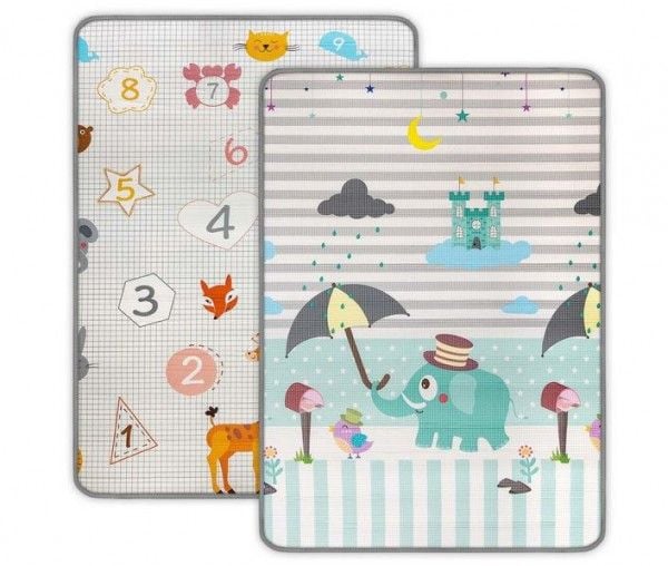 Milly Mally skummatte som kan rulles sammen, barn "Digits and Elephant"