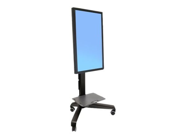 Ergotron Neo-Flex Mobile MediaCenter UHD - Vogn - Konstant kraftteknologi - for flatpanel - svart - skjermstørrelse: 50"-80"