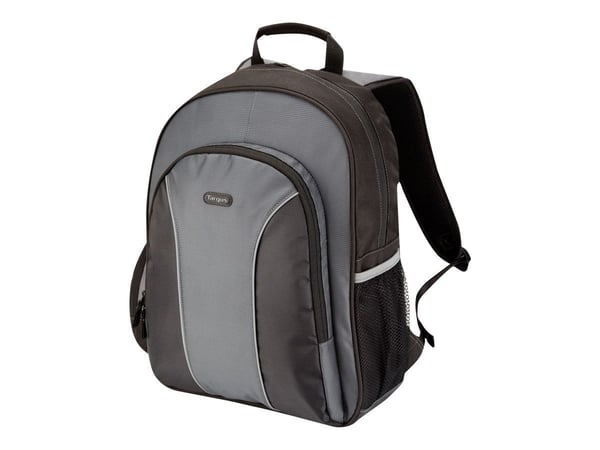 Targus Essential - Kannettavan tietokoneen reppu - 15.4" - 16" - harmaa, musta