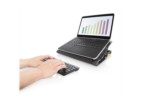 Targus Chill Mat - Ställ för bärbar dator - med USB 2.0 nav med 4 portar - svart, grå
