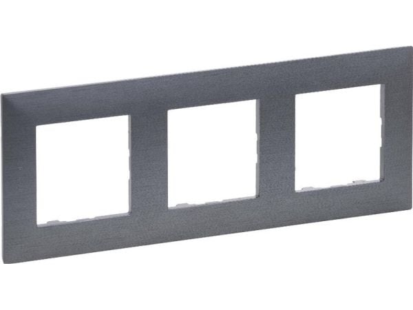Legrand Niloe Step kolminkertainen runko 863993 harjattu teräs