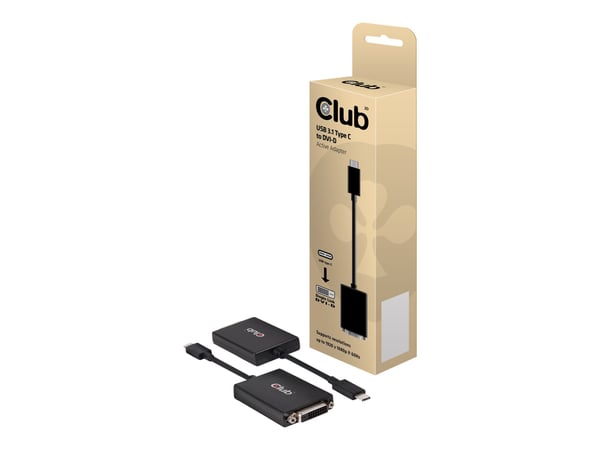 Club 3D Active Adapter - Ekstern videoadapter - USB 3.1 - DVI