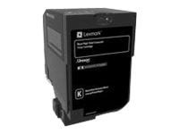Lexmark - Lång livslängd - svart - original - tonerkassett LCCP, LRP, Lexmark Corporate - för Lexmark CS720de, CS720dte, CS725de, CS725dte