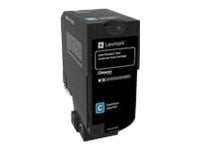 Lexmark - Cyan - original - tonerpatron LCCP, LRP, Lexmark Corporate - for Lexmark CS720de, CS720dte, CS725de, CS725dte, CX725de, CX725dhe, CX725dthe