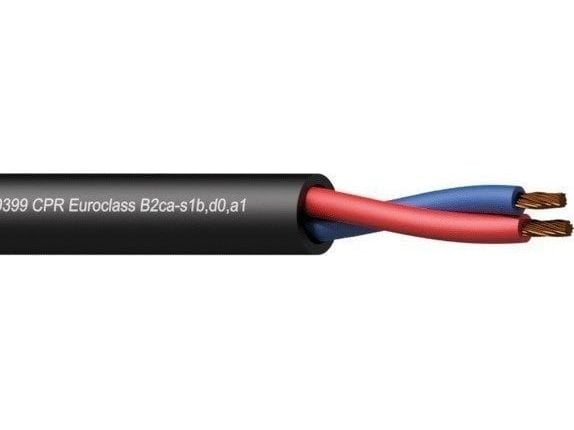 Procab Procab CLS225-B2CA/3 Kaiutinkaapeli - 2 x 2,5 mm2 - 13 AWG - EN50399 CPR Euroclass B2ca-s1b,
