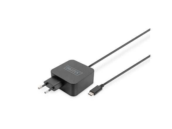 DIGITUS - Strømadapter - AC 100-240 V - 65 watt - svart