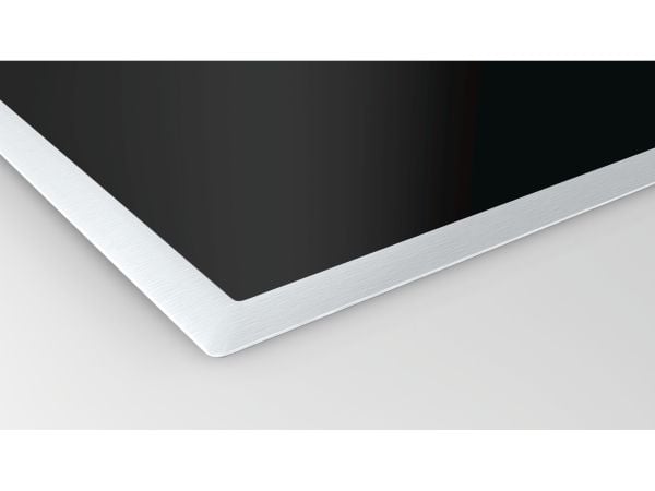 Neff T16BT76N0 - Keramisk komfyrtopp - 4 plater - Nisje - bredde: 56 cm - dybde: 49 cm - med pynt av rustfritt stål - svart