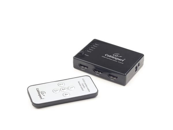 Cablexpert DSW-HDMI-53 - Video/audio switch - 5 x HDMI - stasjonær