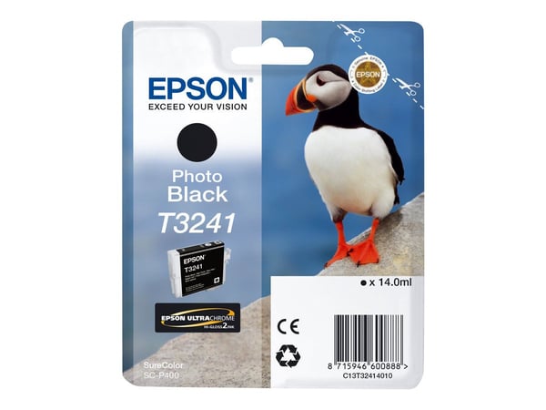 Epson T3241 Photo Black, Perusvärintuotto, Musta, Väripohjainen muste, 14 ml, 1 kpl, 4200 sivua