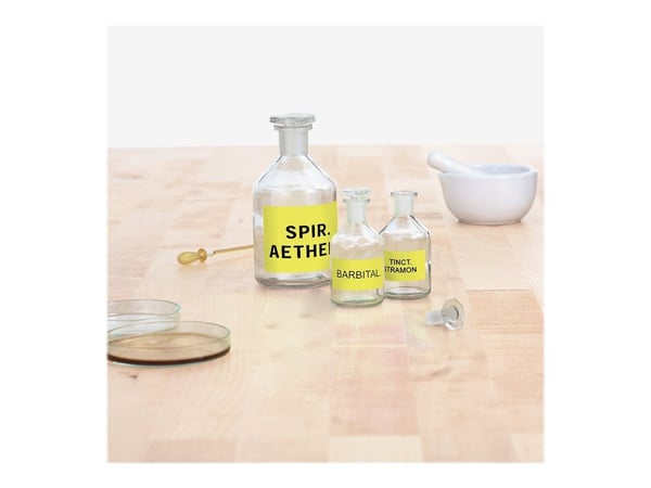 HERMA Special - Papir - matt - permanent selv-adhesiv - lysende gult - 63.5 x 29.6 mm 540 etikett(er) (20 ark x 27) fluorescerende etiketter