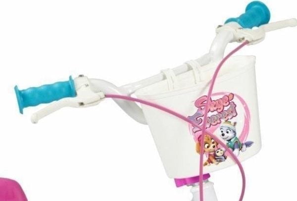TOIMSA barncykel 16" TOI1681 Paw Patrol vit med stödhjul för flickor (TOI1681)