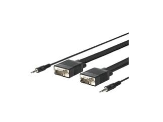 VivoLink Pro - VGA / lyd-kabel - HD-15 (VGA), minijakk (hann) til HD-15 (VGA), minijakk (hann) - 30 m - tommelskruer