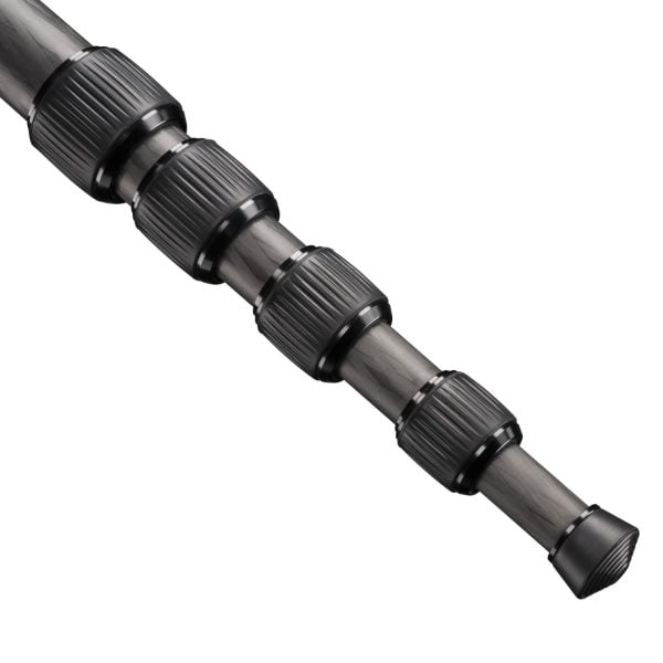 Mantona Pro ONE 165C, 165 cm, Kulfiber, Sort