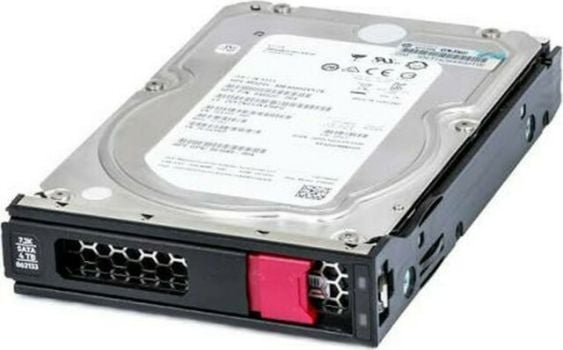 HPE Midline - Harddisk - 4 TB - hot-swap - 3,5" LFF lavprofil - SATA 6Gb/s - 7200 rpm
