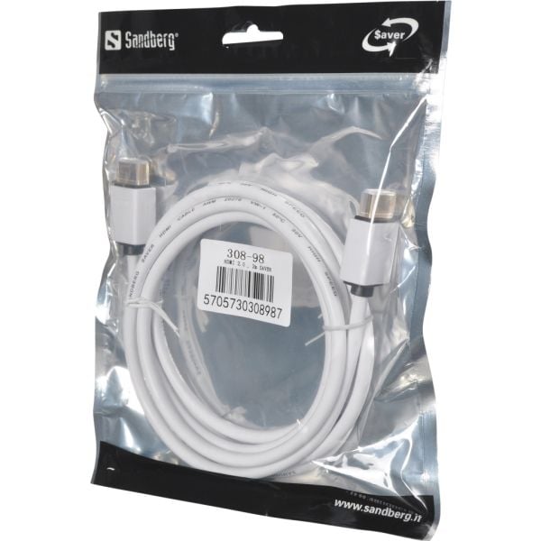 Sandberg Saver - HDMI-kabel - HDMI (hann) til HDMI (hann) - 2 m - 2.0