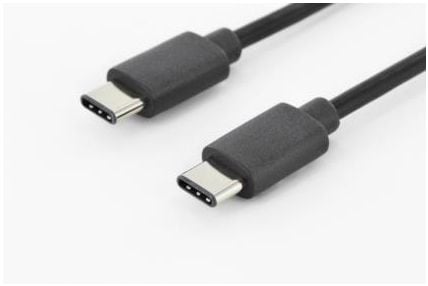 ASSMANN - USB-kabel - USB-C (hann) til USB-C (hann) - USB 2.0 - 1.8 m - formstøpt - svart